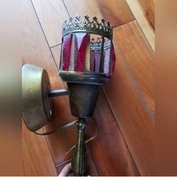 Antique Vintage Carriage Buggy Coach Lights Wall Sconces - Picture 5 of 14